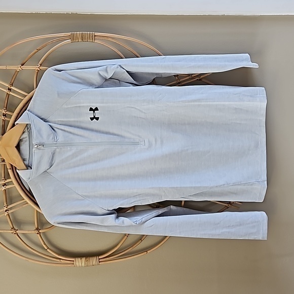 Under Armour Heatgear Loose Training Shirt 1/2 Zip Collar NWT Sz‎ M - Picture 2 of 11